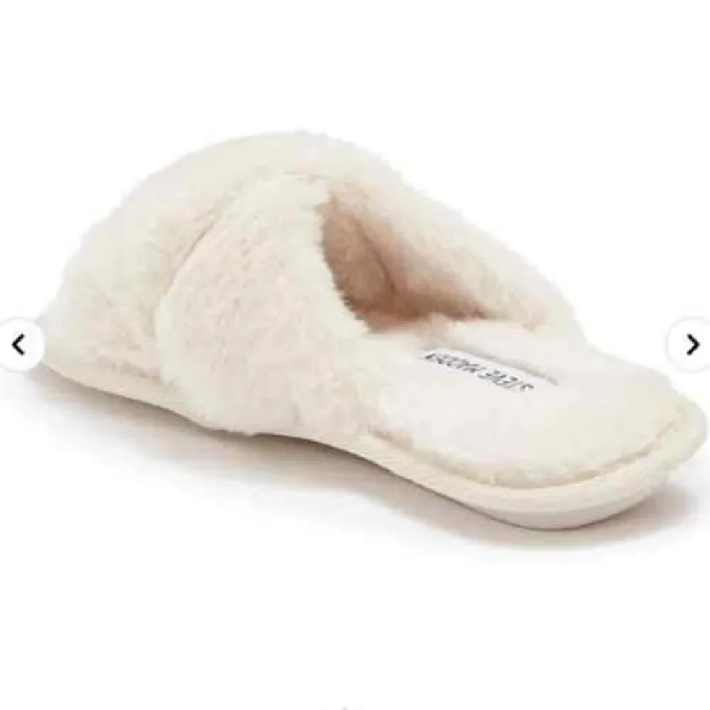 2 - piece oversized Buffalo Plaid Scarf and Slippers Lavender | S (6-7)